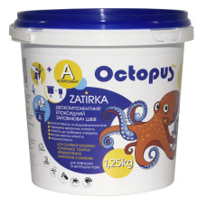Двокомпонентна епоксидна затірка (фуга) OCTOPUS 1,25кг (208 кольорів)