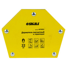 Магніт для зварки трапеція 22кг 90×54×54×43мм (30,45,60,90,75,135°) Sigma 4270351