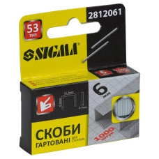 Сігма скоби 6×11,3мм гартовані (1000шт) 2812061