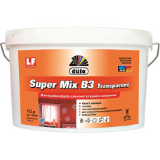 Фарба акрилова водоемульсійна Дюфа Super Mix B3 transparent база під тонування 2,5 л 