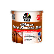 Лак панельний Dufatex Acryl Klarlack Matt Dufa напівмат прозорий 0,75л