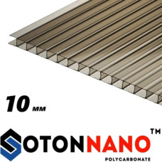 Полікарбонат SOTON NANO (6000*2100) 10мм бронза