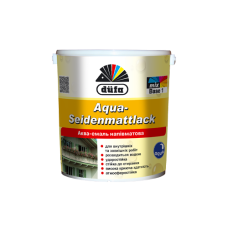 Акваемаль Dufa Aqua-Seidenmattlack білий шовковистий мат 0,75л