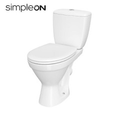 Унітаз-Компакт Cersania 704 SimpleOn 011 ( зі зменшеним обідком) з кришкою дюропласт soft-close,Cersanit