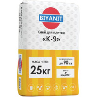 Клей для плитки Біяніт К-9 25кг