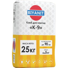 Клей для плитки Біяніт К-9 25кг