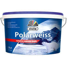 Фарба акрилова водоемульсійна супер біла Дюфа Polarweiss D605 3,5кг