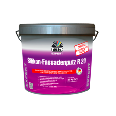Декоративна штукатурка короїд Dufa EXPERT Silikon-Fassadenputz R20 25кг білий